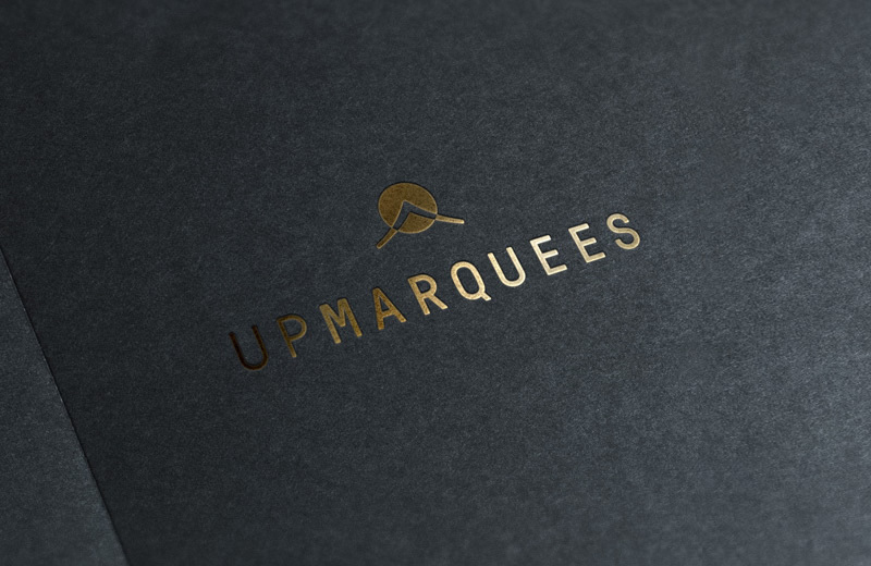 Upmarquees logo new gold